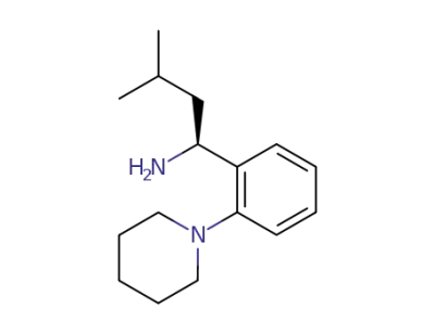 (1S)-3-methyl-1-(2-piperidin-1-ylphenyl)butan-1-amine